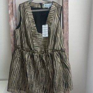 Tuckernuck Black & Gold Structured Tank Top